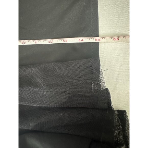 Dave & Johnny Y2K Vtg 90s 13/14 Black Babydoll Dress Gold Accent Maxi Whimsigoth - Picture 12 of 15